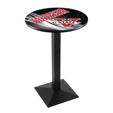 Holland Bar Stool Co 36" Blk Wrinkle Valdosta State Pub Table, 28" dia. Top L217B3628ValdSt-D2